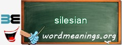 WordMeaning blackboard for silesian